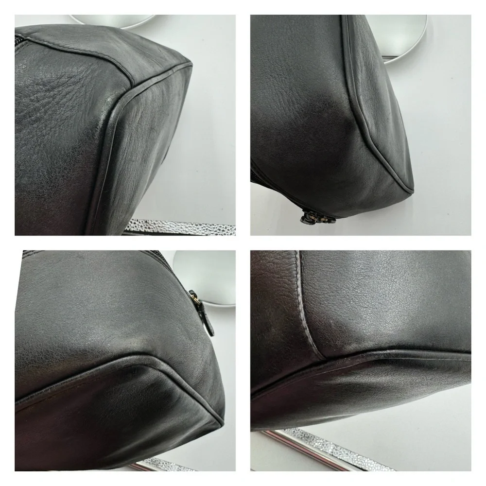 Gucci-Authentic- Vanity Pouch Leather Black - Picture 8 of 15